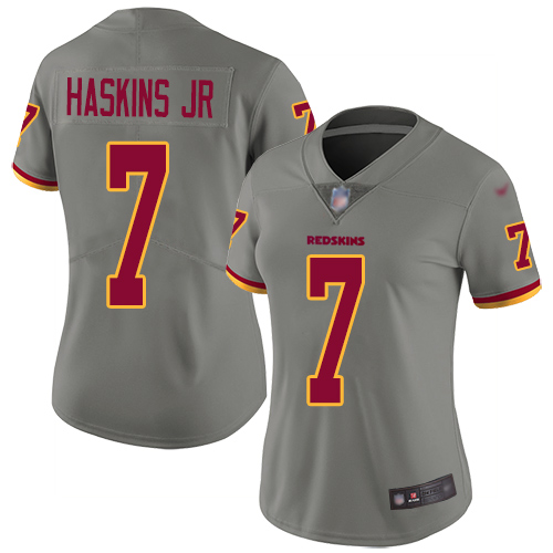 Washington Redskins Limited Gray Women Dwayne Haskins Jersey NFL Football #7 Inverted Legend->washington redskins->NFL Jersey